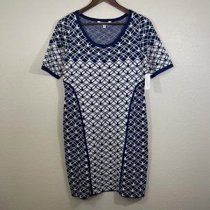 Charming Charlie Sz L Ellie Sweater Sheath Dress NWT